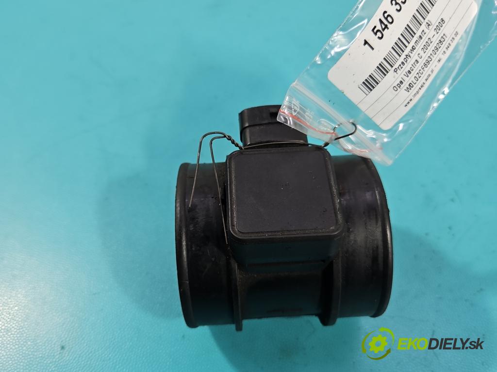 Opel Vectra C 2002-2008 1.8 16V 122 HP manual 90 kW 1796 cm3 4- průtokoměr: 5WK9606 (Váha vzduchu)