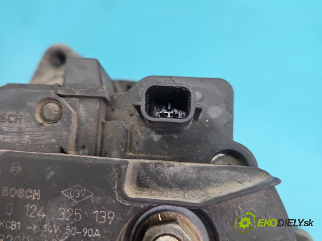 Renault Modus 1.2 16V 75 HP manual 55 kW 1149 cm3 5- Alternator 0124325139 (Alternátor)