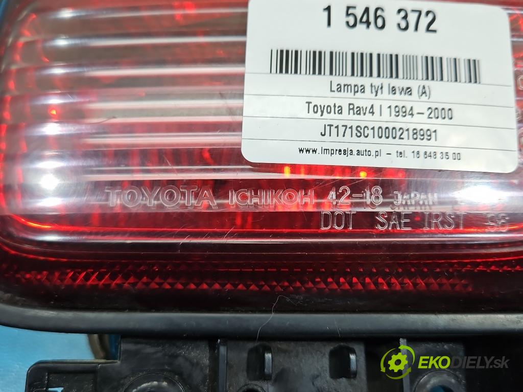 Toyota Rav4 I 1994-2000 2.0 16V 128 HP manual 94 kW 1998 cm3 3- svetlo / reflektor zadné ľavé  (Kľučka dverí ostatné)