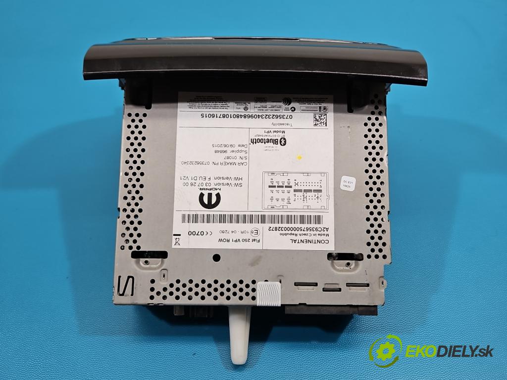 Fiat Ducato IV 2014- 2.0 jtd 116 HP manual 85 kW 1956 cm3 5- Radio originál 07356232340