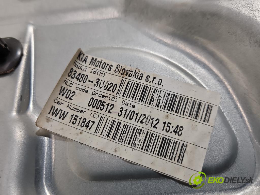 Kia Sportage III 2010-2015 2.0 crdi 184hp automatic 135 kW 1995 cm3 5- mechanizmus okna zadné pravý 402354B