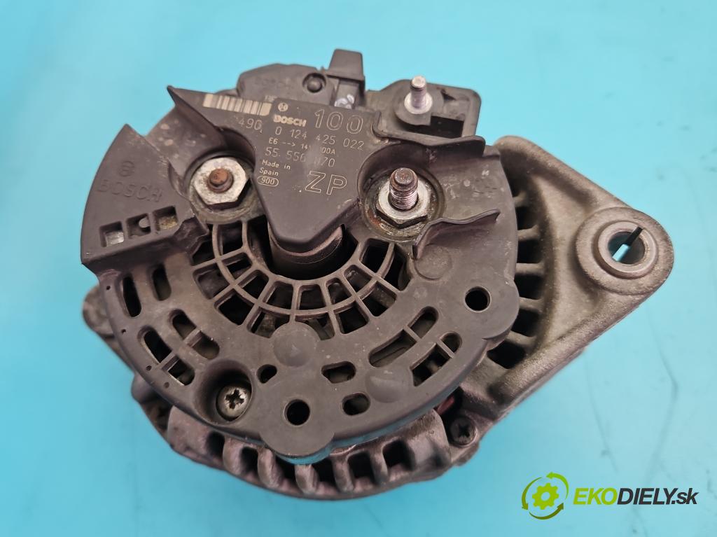 Opel Vectra C 2002-2008 1.8 16V 122 HP manual 90 kW 1796 cm3 4- Alternator 0124425022 (Alternátor)