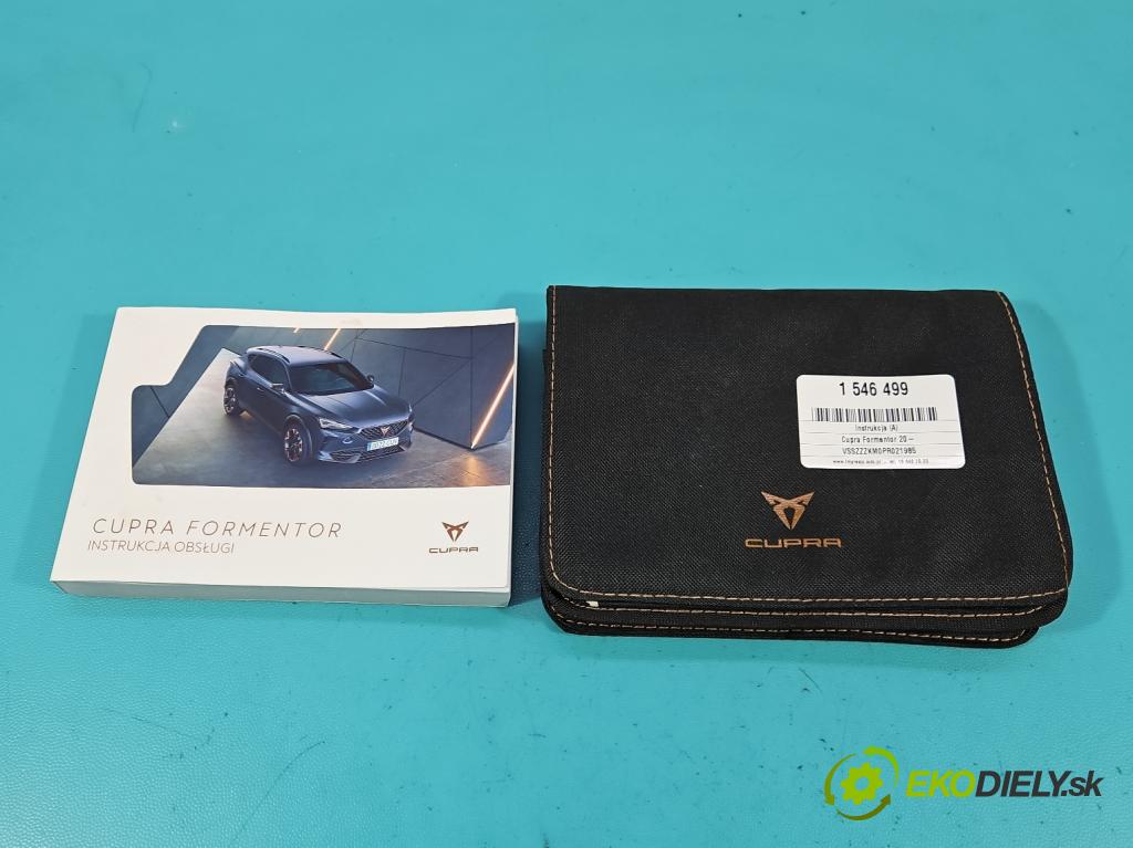Cupra Formentor 20- 1.5 TSI 150 HP automatic 110 kW 1498 cm3 5- Pokyn: 