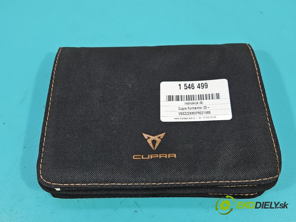 Cupra Formentor 20- 1.5 TSI 150 HP automatic 110 kW 1498 cm3 5- Pokyn: