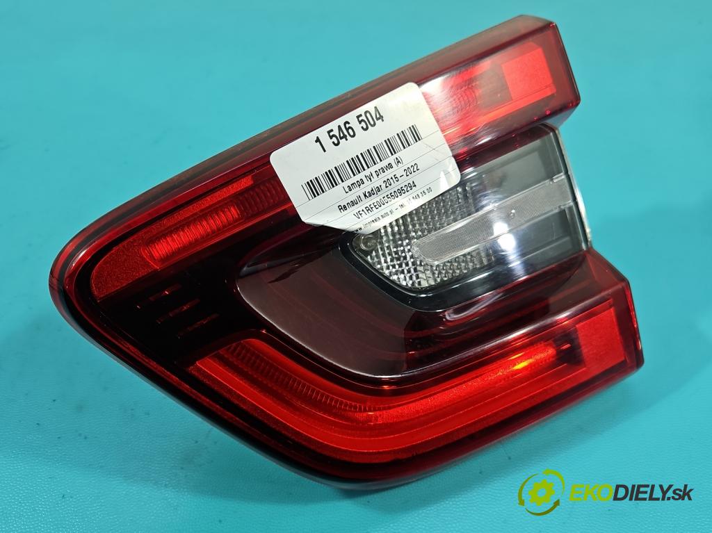 Renault Kadjar 2015-2022 1.2 131 HP manual 96 kW 1197 cm3 5- svetlo / reflektor zadné pravé 265508898R (Kľučka dverí ostatné)