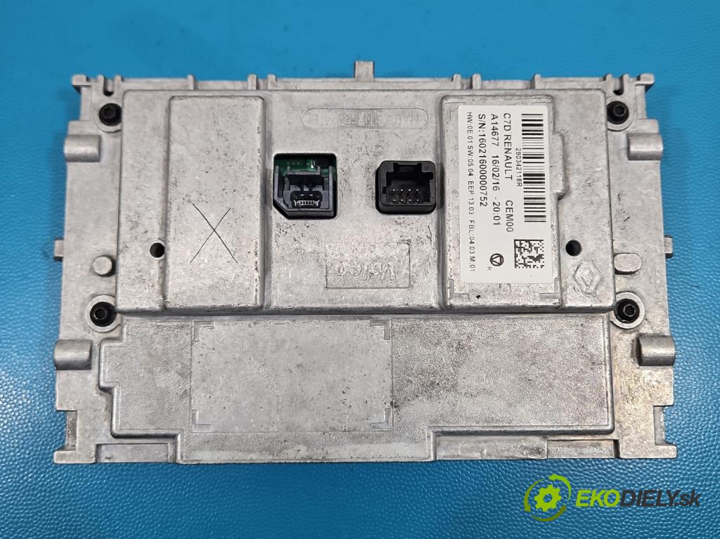 Renault Kadjar 2015-2022 1.2 131 HP manual 96 kW 1197 cm3 5- Zobrazit: 280342118R (Prístrojová doska)