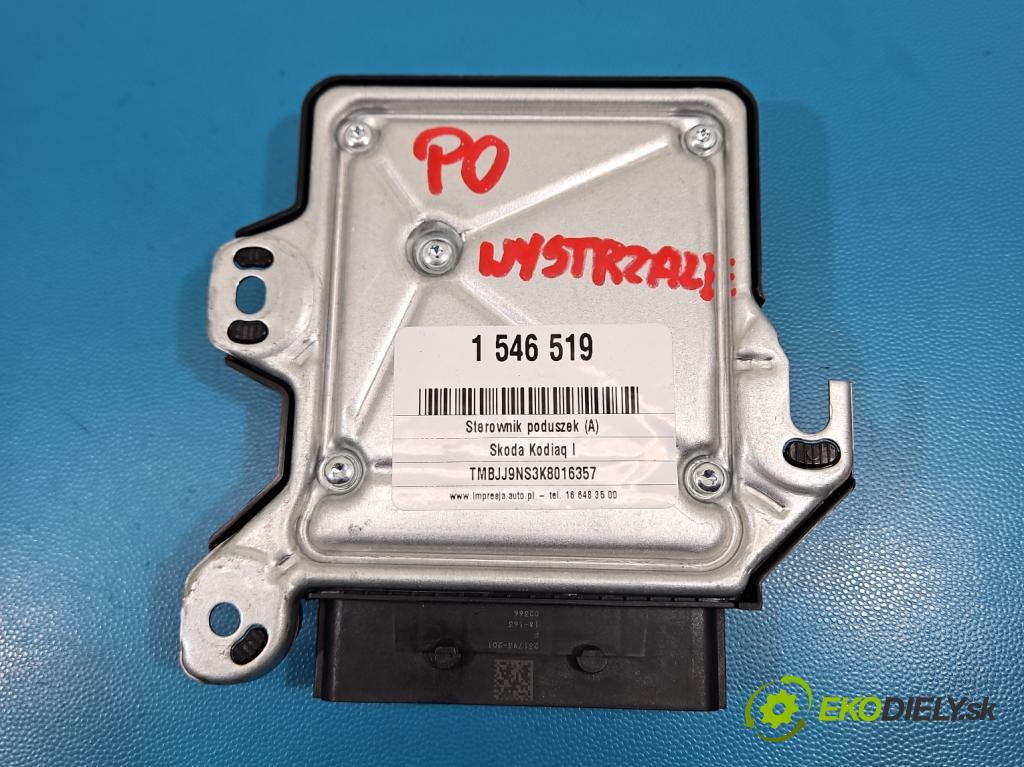 Skoda Kodiaq I 2.0 tdi 150 hp automatic 110 kW 1968 cm3 5- řídící jednotka polštáře: 3Q0959655BJ