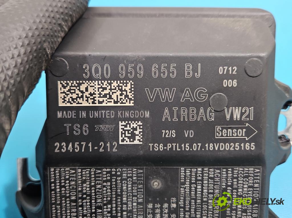 Skoda Kodiaq I 2.0 tdi 150 hp automatic 110 kW 1968 cm3 5- řídící jednotka polštáře: 3Q0959655BJ