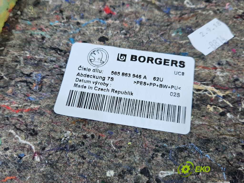 Skoda Kodiaq I 2.0 tdi 150 HP automatic 110 kW 1968 cm3 5- koberec do auta kufra: 565863946A