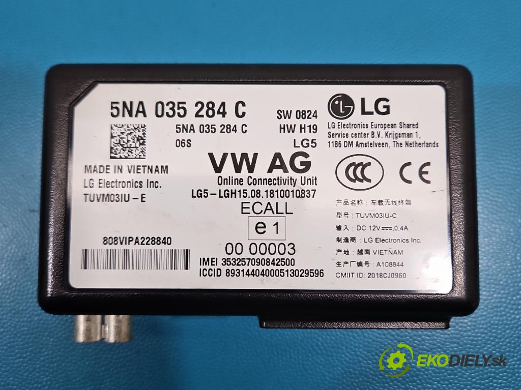 Skoda Kodiaq I 2.0 tdi 150 HP automatic 110 kW 1968 cm3 5- riadiaca jednotka ostatné 5NA035284C