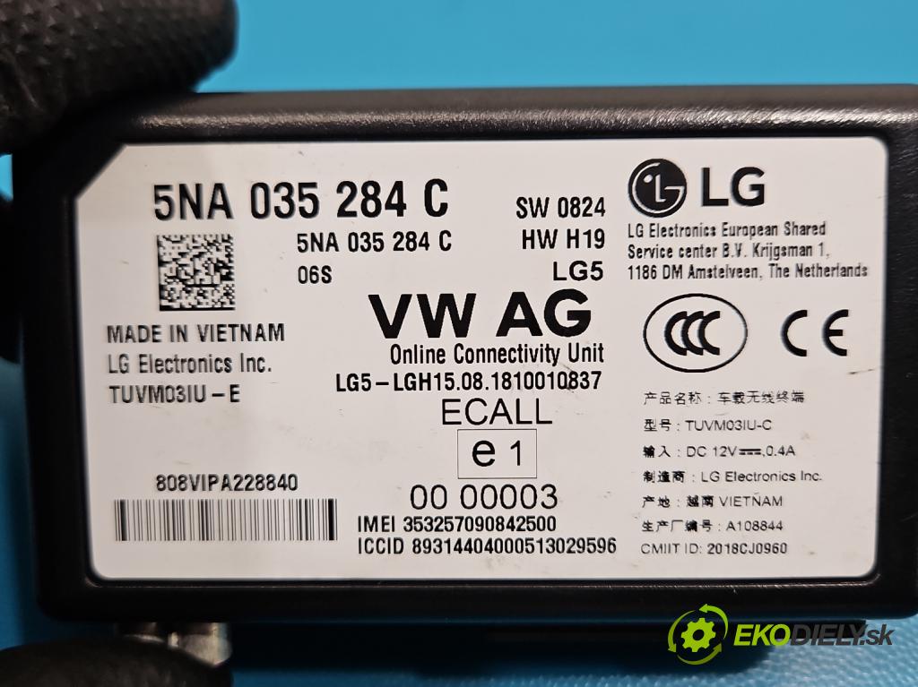 Skoda Kodiaq I 2.0 tdi 150 HP automatic 110 kW 1968 cm3 5- riadiaca jednotka ostatné 5NA035284C