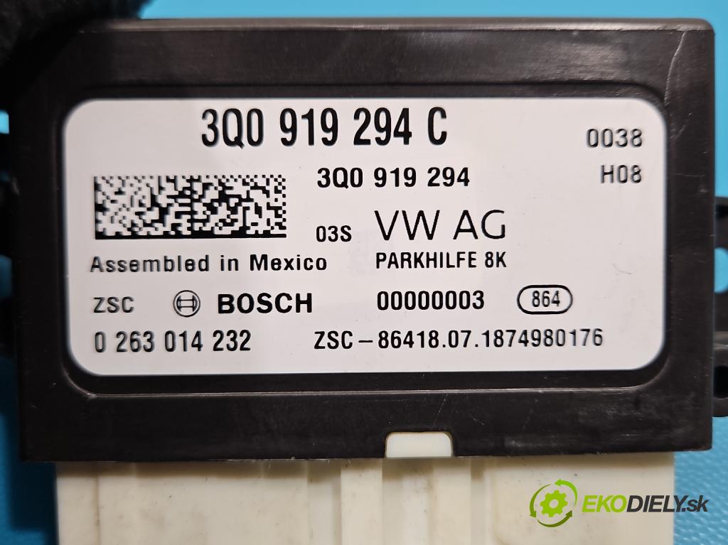 Skoda Kodiaq I 2.0 tdi 150 HP automatic 110 kW 1968 cm3 5- riadiaca jednotka parkovaní: 3Q0919294C