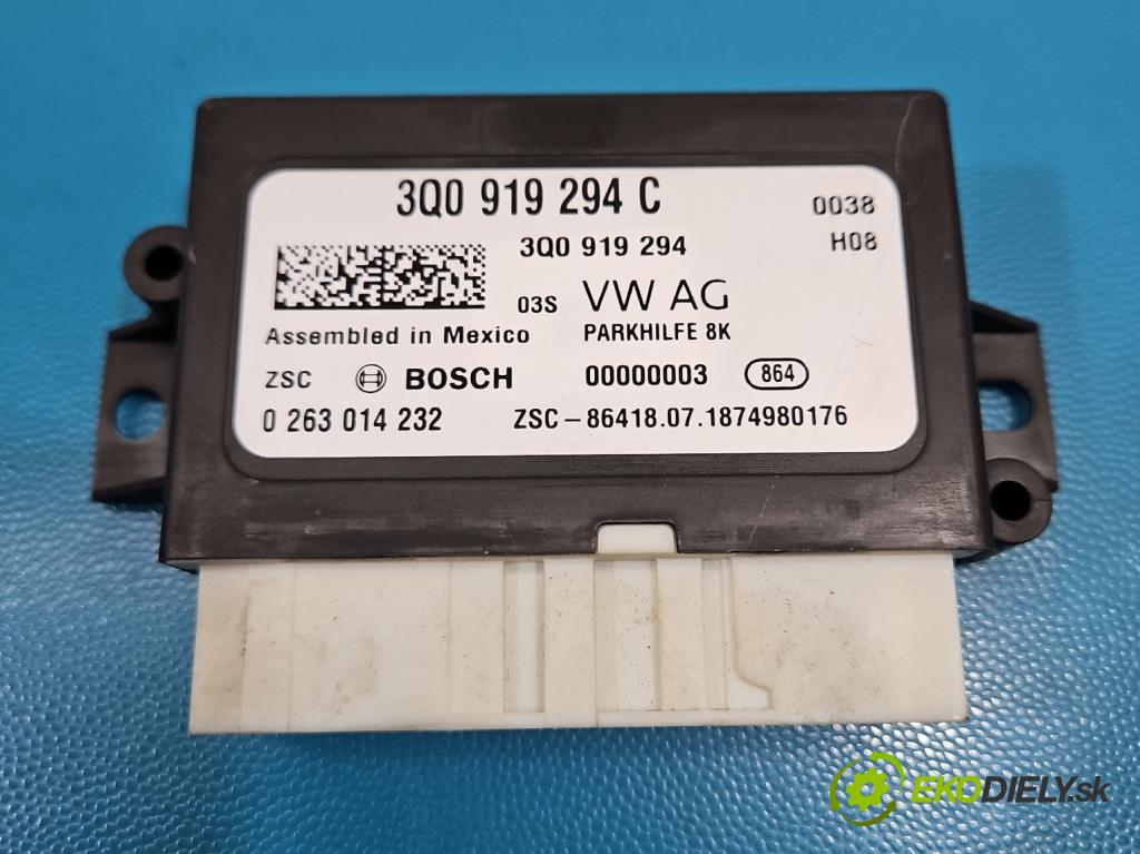 Skoda Kodiaq I 2.0 tdi 150 HP automatic 110 kW 1968 cm3 5- riadiaca jednotka parkovaní: 3Q0919294C