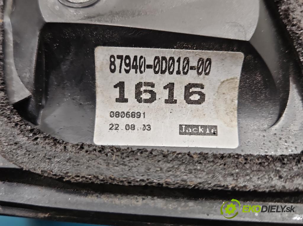 Toyota Yaris I 1999-2005 1.0 vvti 65 HP manual 48 kW 998 cm3 5- zrkadlo ľavé  (Kľučka dverí ostatné)