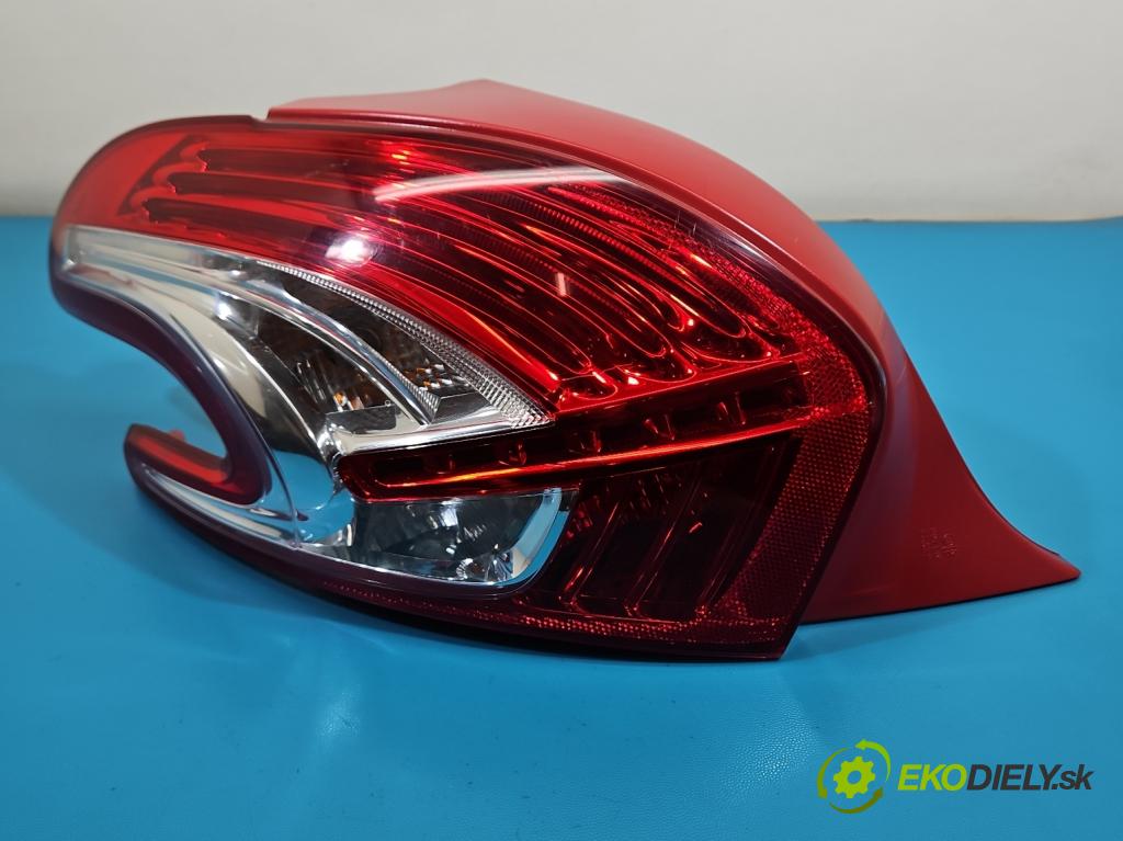 Peugeot 208 I 2012-2019 1.4 hdi 68 HP manual 50 kW 1398 cm3 5- svetlo / reflektor zadné ľavé 9672628280 (Kľučka dverí ostatné)