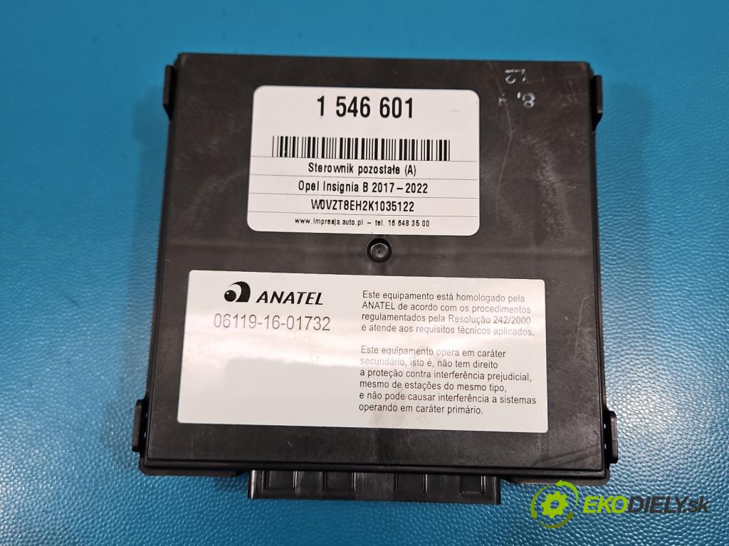 Opel Insignia B 2017-2022 2.0 cdti 209KM automatic 154 kW 1956 cm3 5- riadiaca jednotka ostatné 13523251