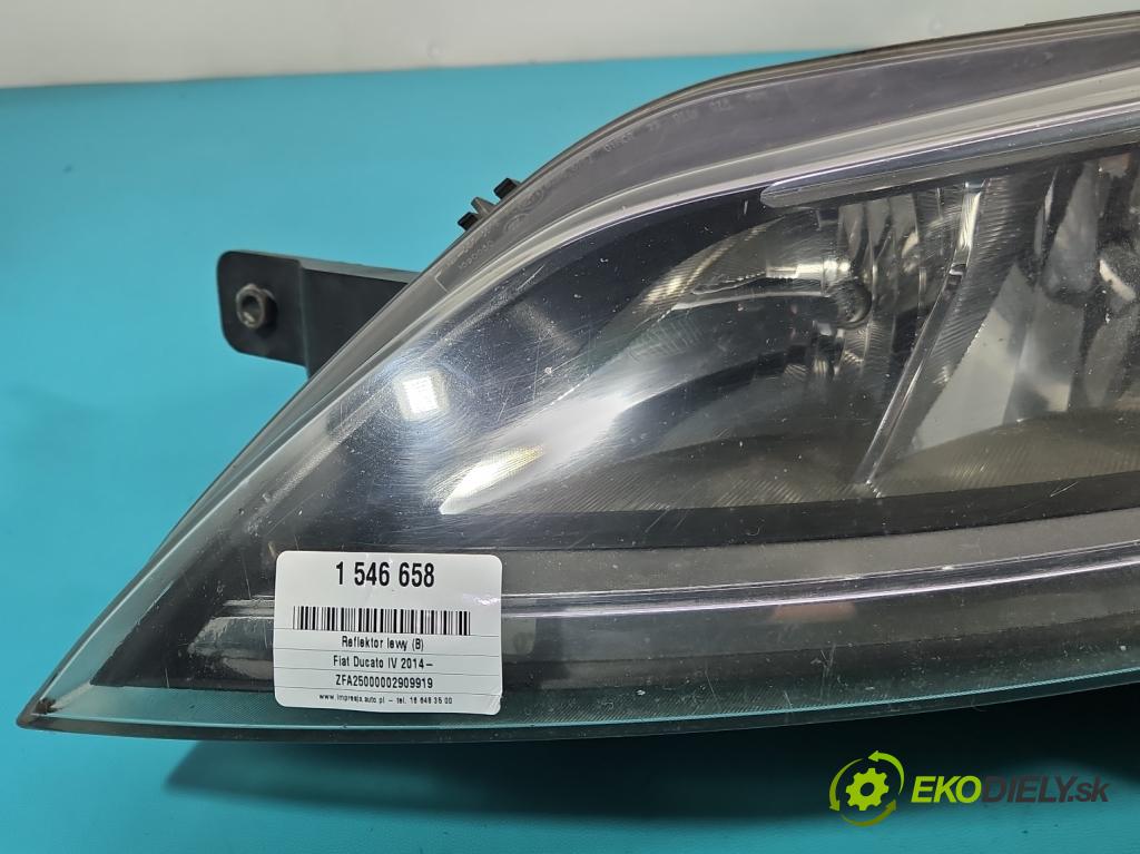 Fiat Ducato IV 2014- 2.0 jtd 116 HP manual 85 kW 1956 cm3 5- Reflektor: ľavý 1374296080 (Kľučka dverí ostatné)