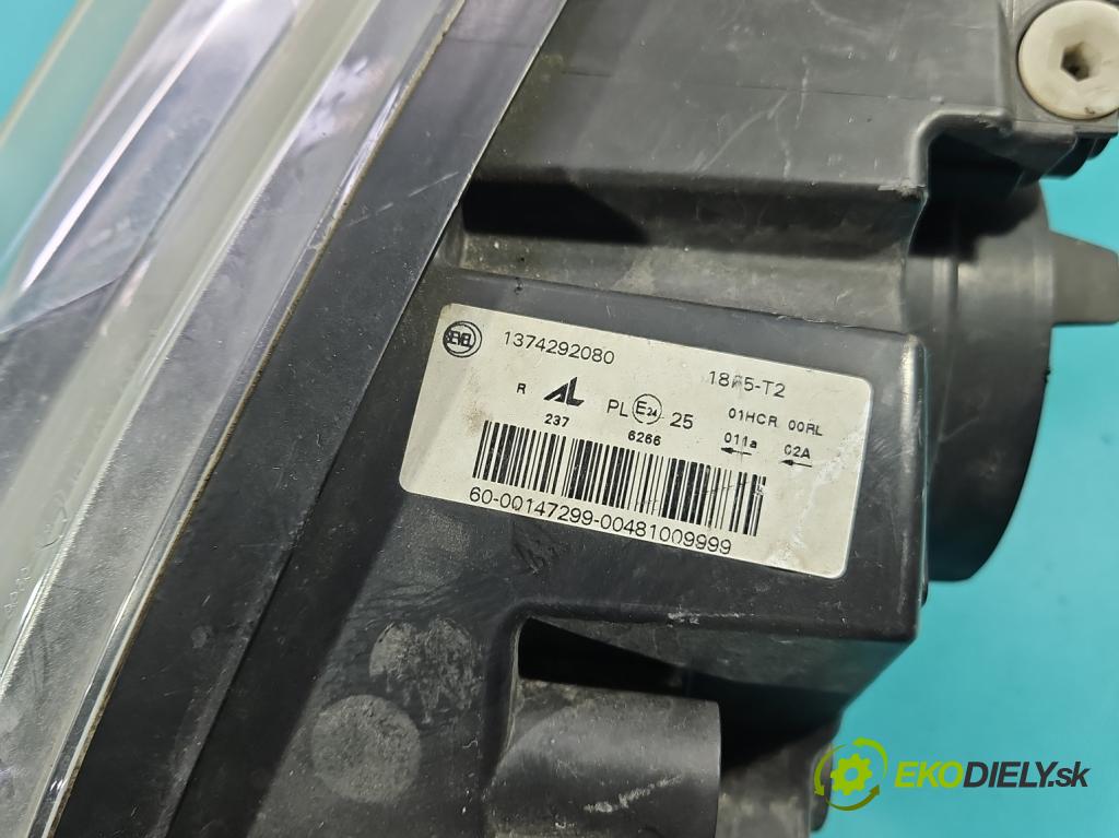 Fiat Ducato IV 2014- 2.0 jtd 116 HP manual 85 kW 1956 cm3 5- Reflektor: pravý 1374292080 (Svetlo predné pravé)