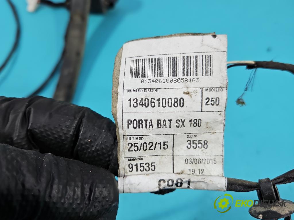 Fiat Ducato IV 2014- 2.0 jtd 116 HP manual 85 kW 1956 cm3 5- Zväzok: dvere zadné vľavo: 1340610080