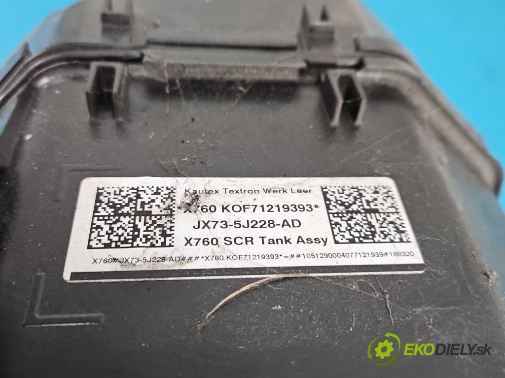 Jaguar XE X760 2015-2024 2.0d 179KM automatic 132 kW 1999 cm3 4- Nádrž: AdBlue: JX73-5J228-AD