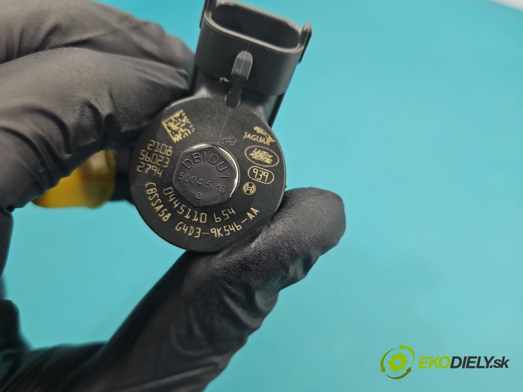 Jaguar XE X760 2015-2024 2.0d 179KM automatic 132 kW 1999 cm3 4- vstřikovač 0445110654 (Vstřikovač paliva)