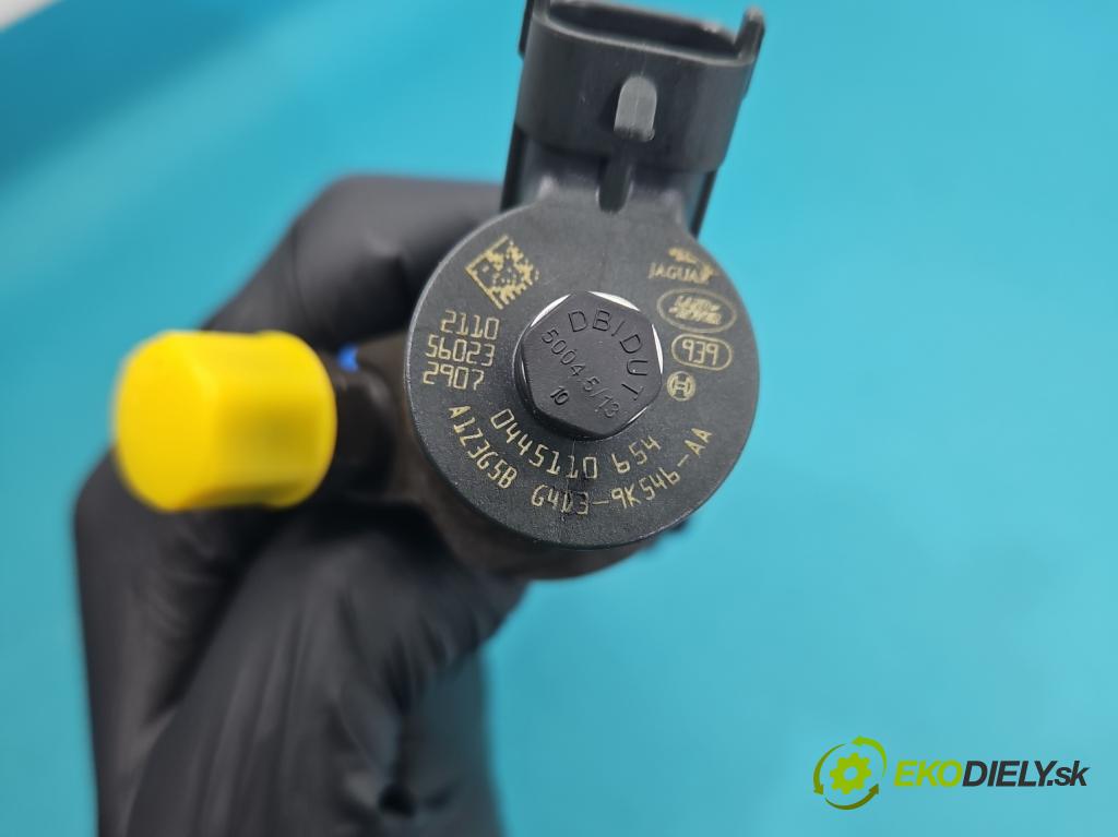 Jaguar XE X760 2015-2024 2.0d 179KM automatic 132 kW 1999 cm3 4- vstřikovač 0445110654 (Vstřikovač paliva)