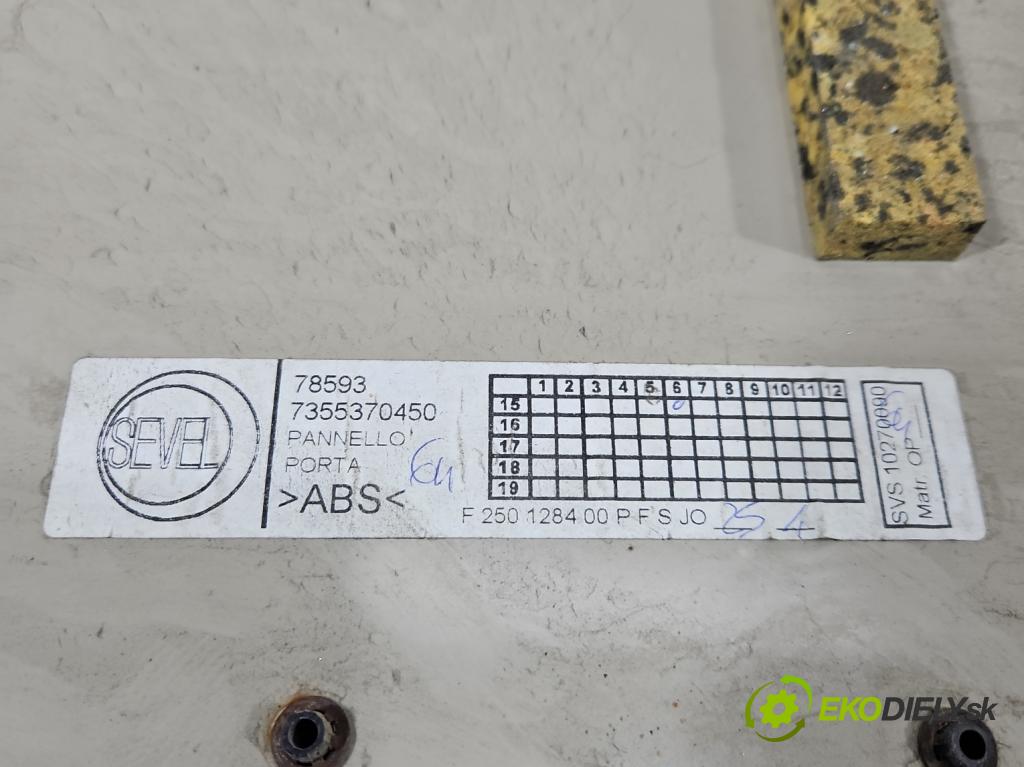 Fiat Ducato IV 2014- 2.0 jtd 116 hp manual 85 kW 1956 cm3 5- Tapacír: dveře zadní levé 7355370450