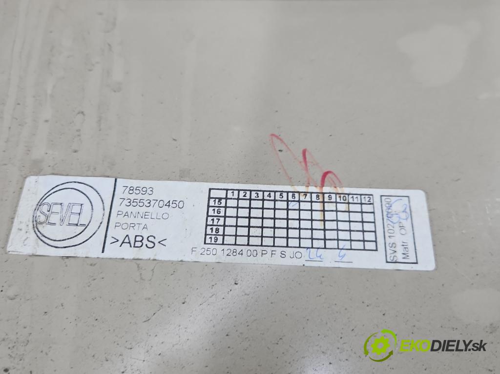 Fiat Ducato IV 2014- 2.0 jtd 116 hp manual 85 kW 1956 cm3 5- Tapacír: dveře zadní pravé