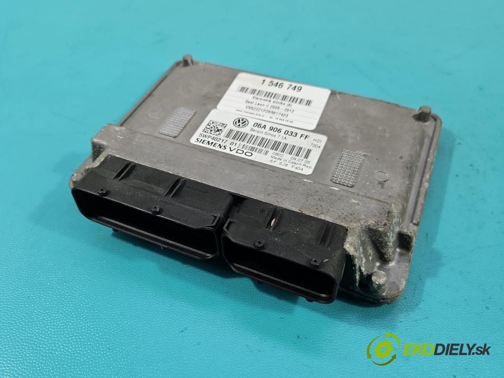 Seat Leon II 2005-2012 1.6 SR 102 HP manual 75 kW 1595 cm3 5- riadiaca jednotka motora 06A906033FF