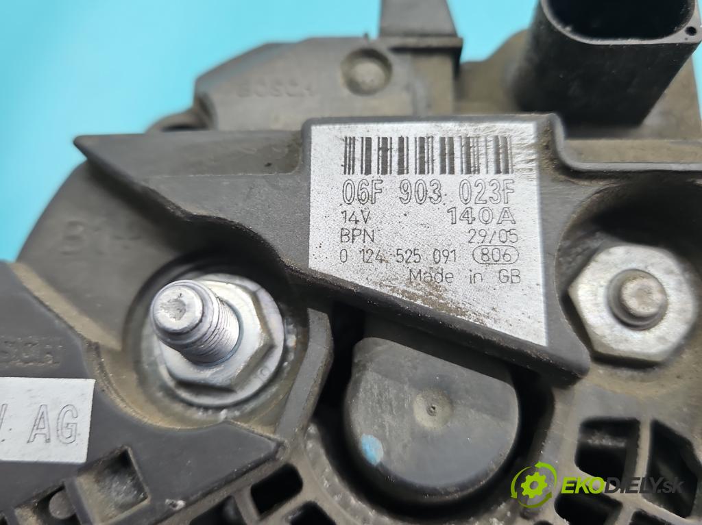 Seat Leon II 2005-2012 1.6 SR 102 HP manual 75 kW 1595 cm3 5- Alternator 0124525091 (Alternátor)
