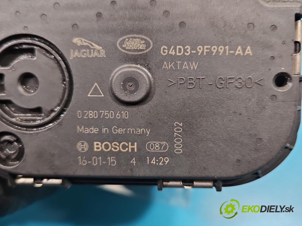 Jaguar XE X760 2015-2024 2.0d 179KM automatic 132 kW 1999 cm3 4- klapka G4D3-9F991-AA (Škrtiaca klapka)