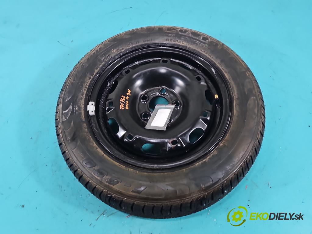 Vw Polo IV 9N 2001-2009 1.2 6V (BMD) 54 HP manual 40 kW 1198 cm3 3- koleso rezervne 14
