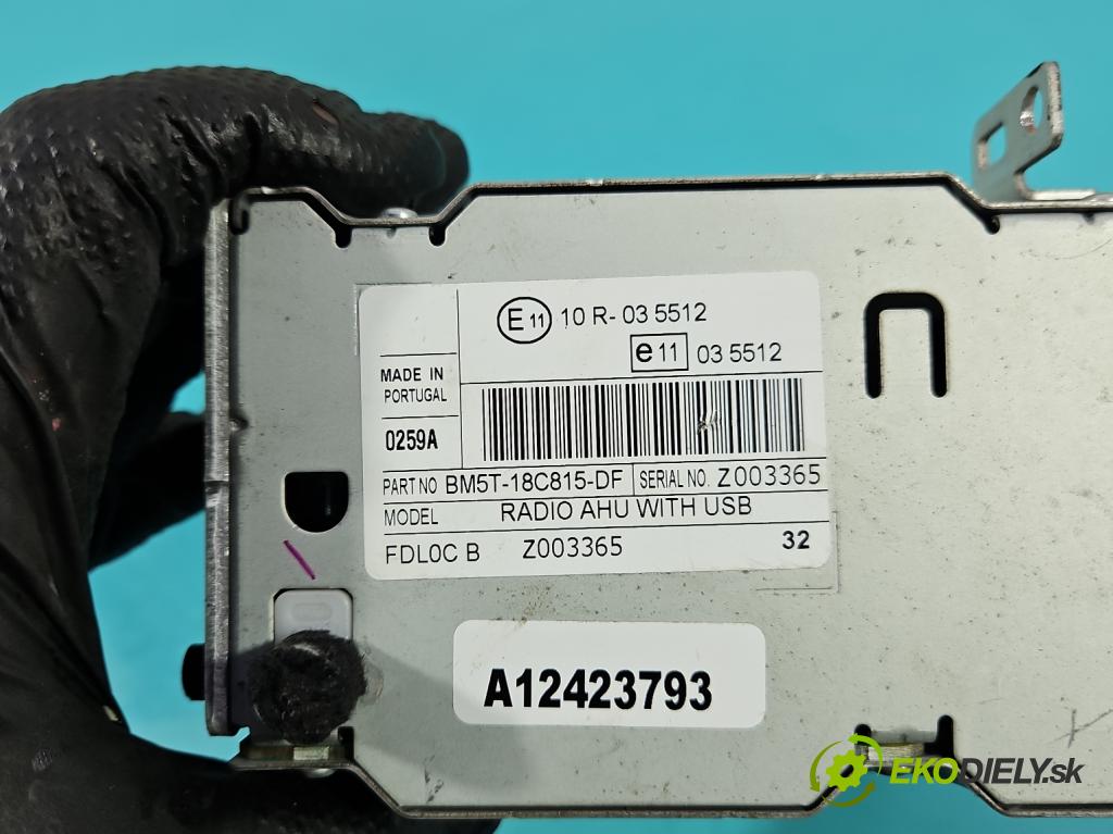 Ford Focus Mk3 2010-2018 1.6 tdci 95 HP manual 70 kW 1560 cm3 5- Radio originál BM5T-18C815-DF