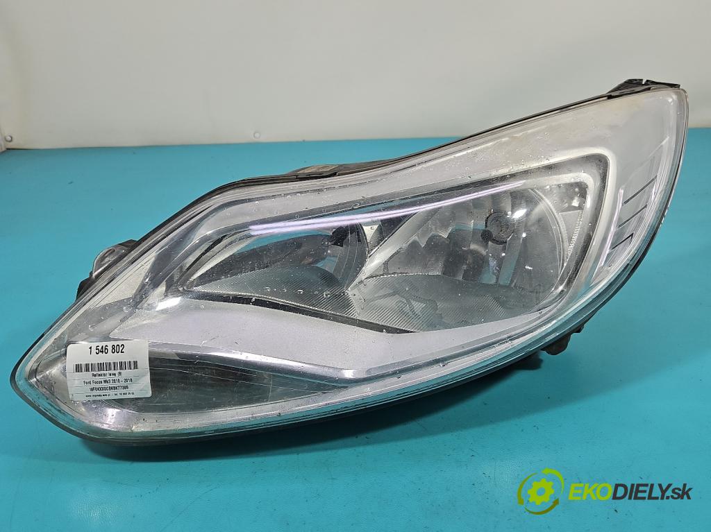 Ford Focus Mk3 2010-2018 1.6 tdci 95 HP manual 70 kW 1560 cm3 5- Reflektor: ľavý BM51-13W030-AF (Kľučka dverí ostatné)