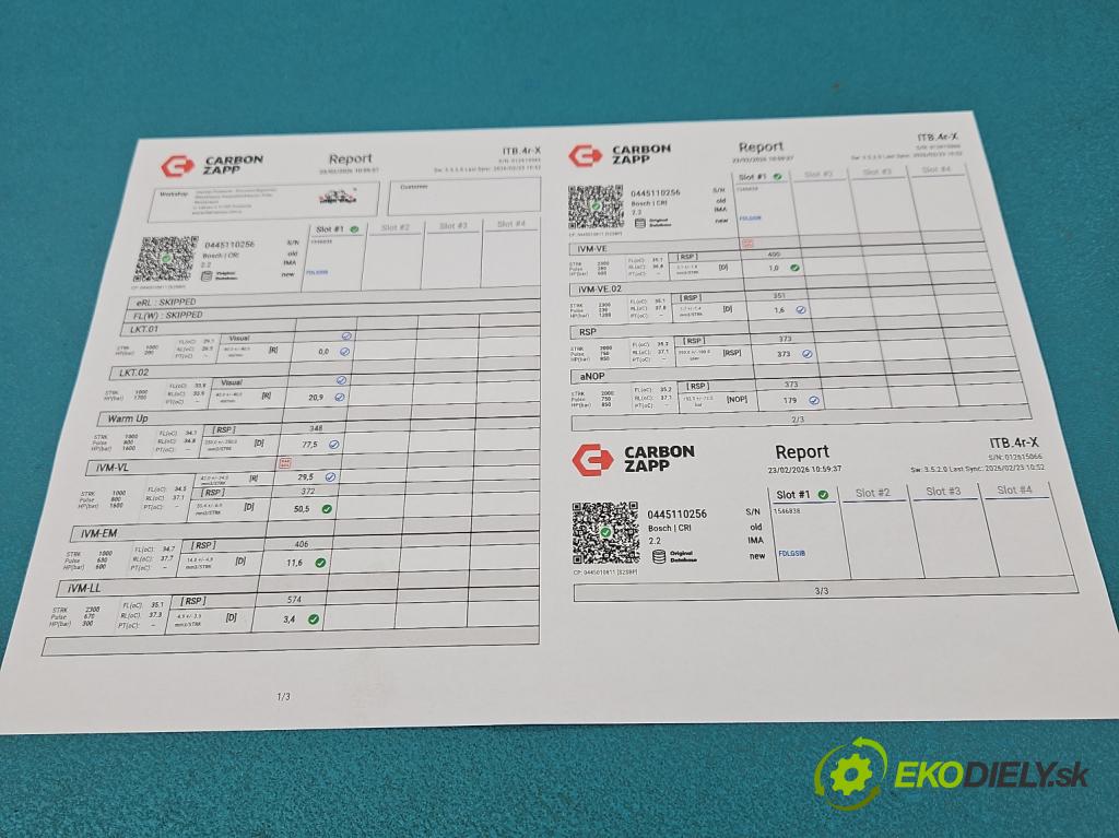 Kia Cerato 2004-2008 1.6 crdi 115 HP manual 84.6 kW 1582 cm3 5- vstrek 0445110256 (Vstrekovač paliva)