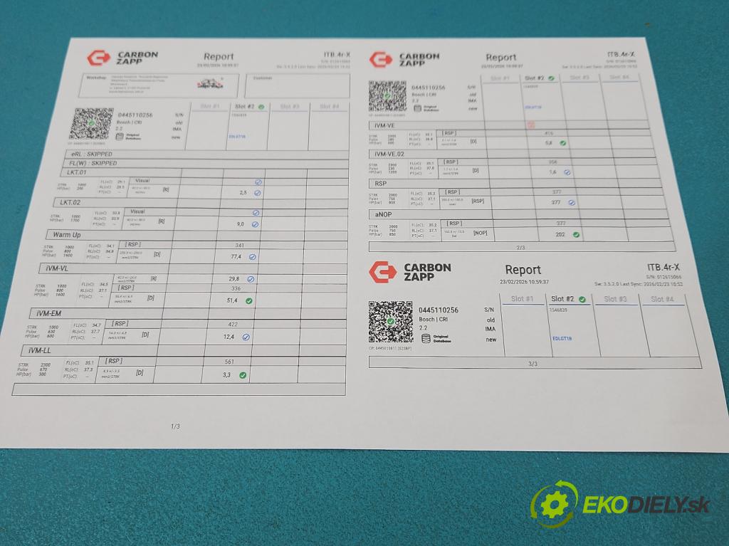 Kia Cerato 2004-2008 1.6 crdi 115 HP manual 84.6 kW 1582 cm3 5- vstrek 0445110256 (Vstrekovač paliva)