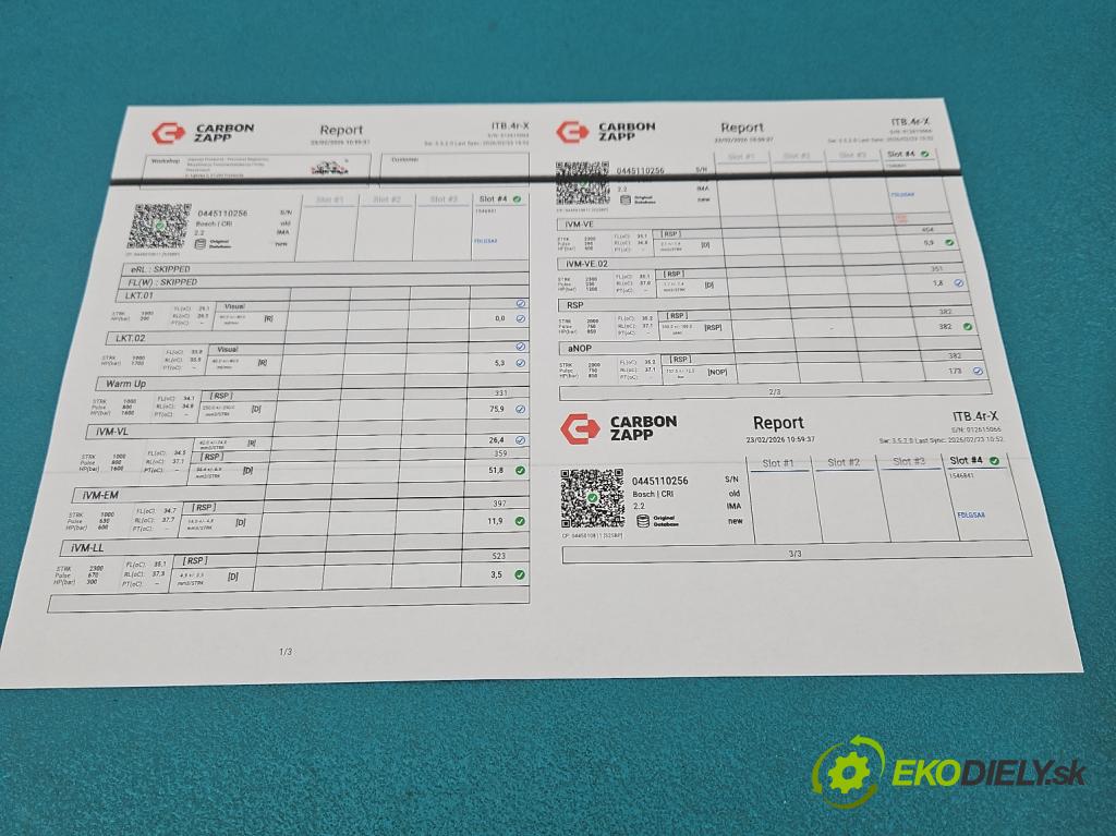 Kia Cerato 2004-2008 1.6 crdi 115 HP manual 84.6 kW 1582 cm3 5- vstrek 0445110256 (Vstrekovač paliva)