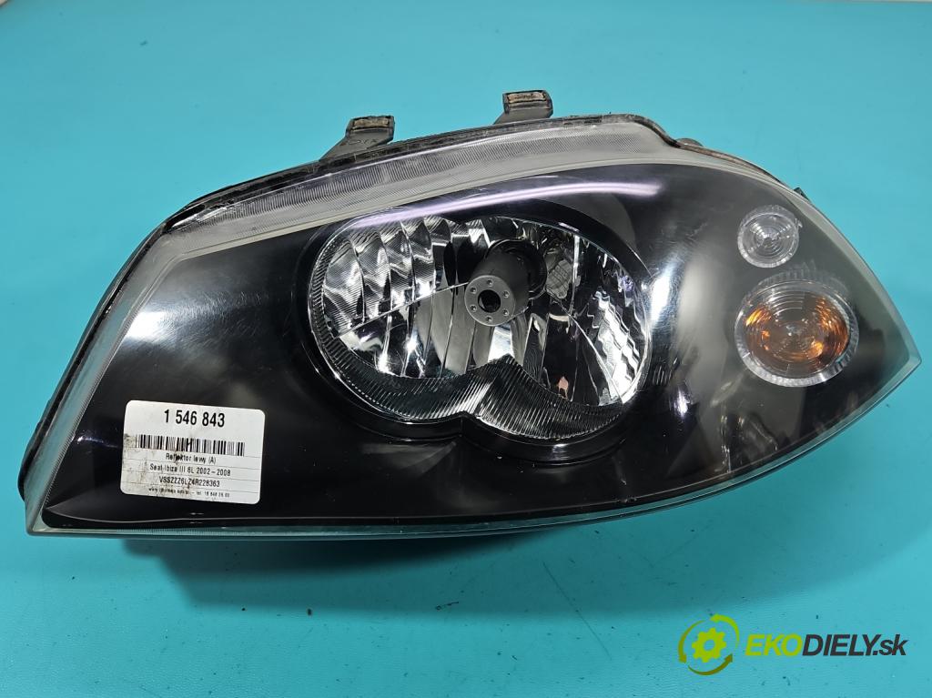 Seat Ibiza III 6L 2002-2008 1.4 16V 75 HP manual 55 kW 1390 cm3 3- Reflektor: ľavý  (Kľučka dverí ostatné)