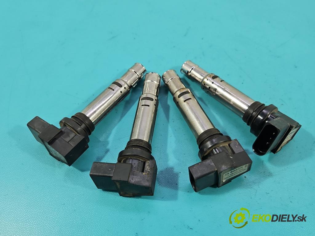 Seat Ibiza III 6L 2002-2008 1.4 16V 75 HP manual 55 kW 1390 cm3 3- cievka zapaľovacia 0986221023 (Zapaľovacia cievka)