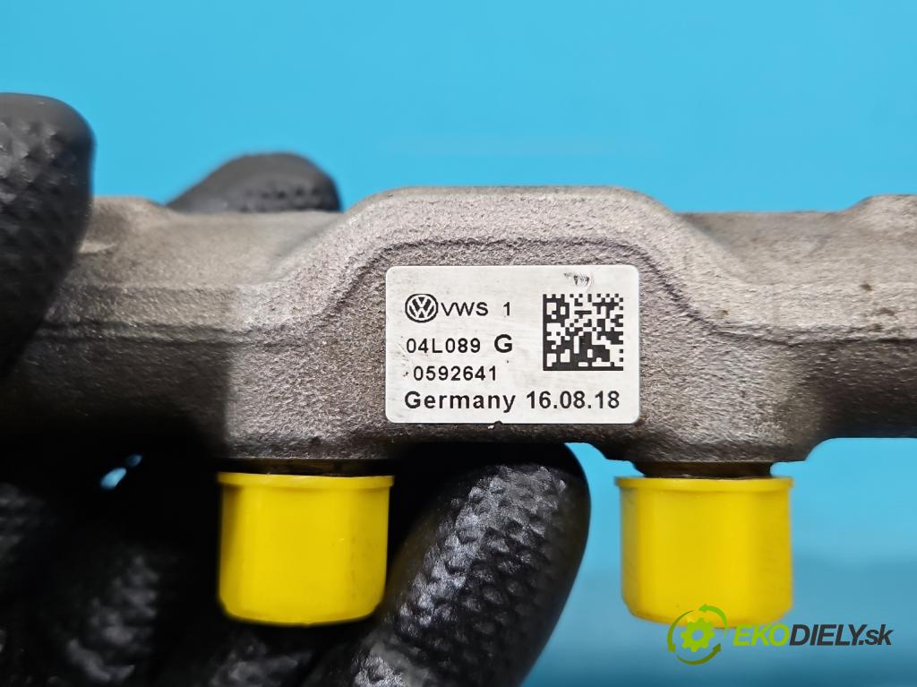 Skoda Kodiaq I 2.0 tdi 150 HP automatic 110 kW 1968 cm3 5- lišta vstrekovacia 04L089G (Vstrekovacia lišta)