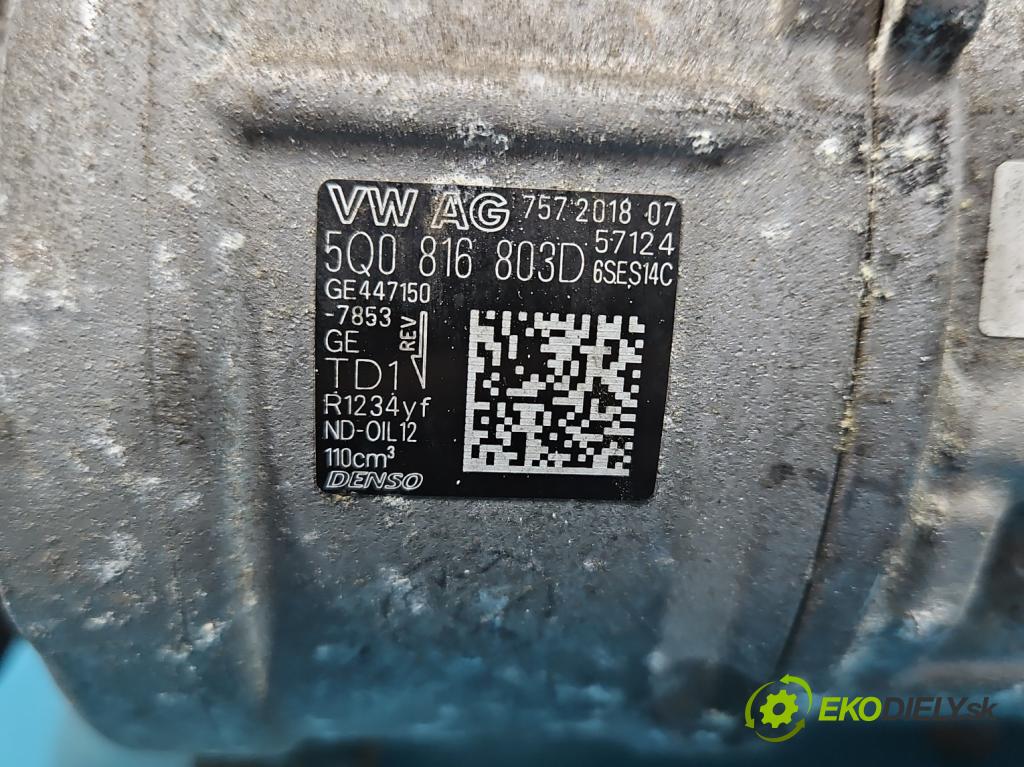 Skoda Kodiaq I 2.0 tdi 150 HP automatic 110 kW 1968 cm3 5- Kompresor: klimatizácie 5Q0816803D (Kompresor klimatizácie)