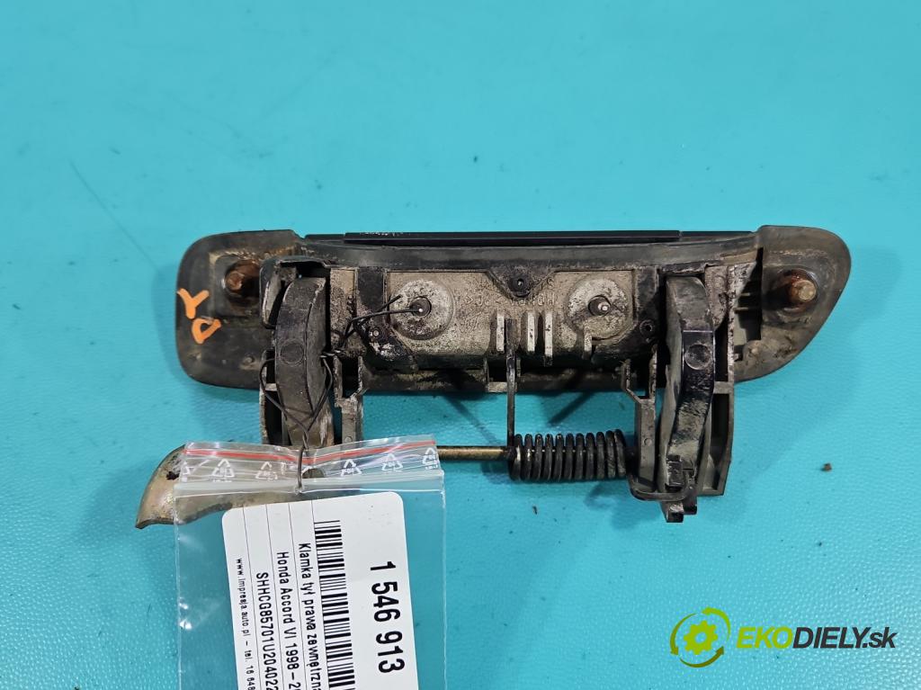 Honda Accord VI 1998-2002 1.8 16V 136 HP manual 100 kW 1850 cm3 4- rukoväť zadné pravé mimo:  (Kľučka dverí ostatné)