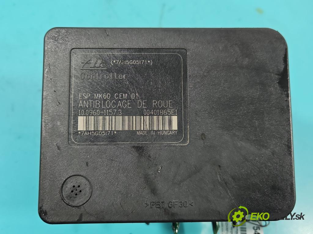 Peugeot 206 1.6 16V 109 HP manual 80 kW 1587 cm3 3- čerpadlo abs 9659137080 (Pumpa ABS)