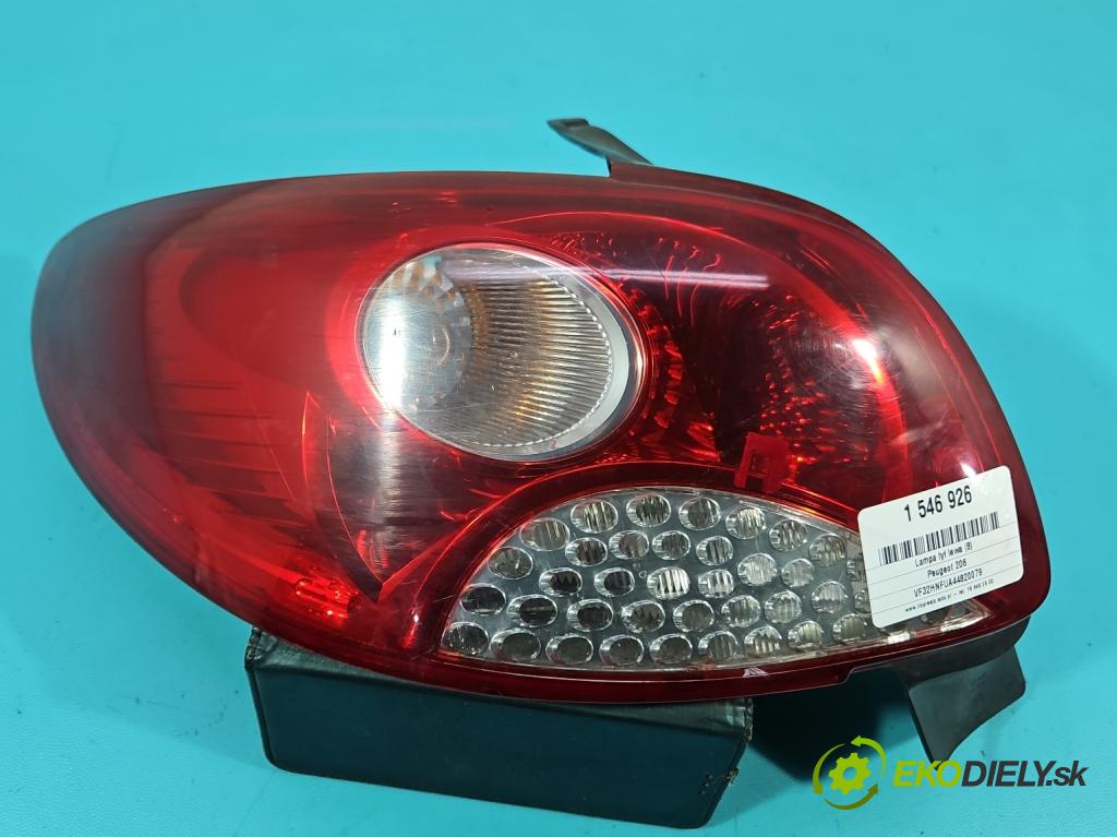 Peugeot 206 1.6 16V 109 HP manual 80 kW 1587 cm3 3- svetlo / reflektor zadné ľavé  (Kľučka dverí ostatné)