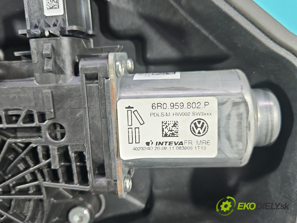 Seat Ibiza IV 6J 2008-2017 1.4 16V 86 HP manual 63 kW 1390 cm3 5- mechanizmus okna predné pravý 6R0959802P
