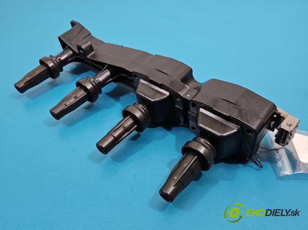 Peugeot 206 1.6 16V 109 HP manual 80 kW 1587 cm3 3- cievka zapaľovacia 9636337880 (Zapaľovacia cievka)