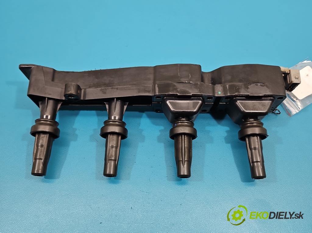 Peugeot 206 1.6 16V 109 HP manual 80 kW 1587 cm3 3- cievka zapaľovacia 9636337880 (Zapaľovacia cievka)