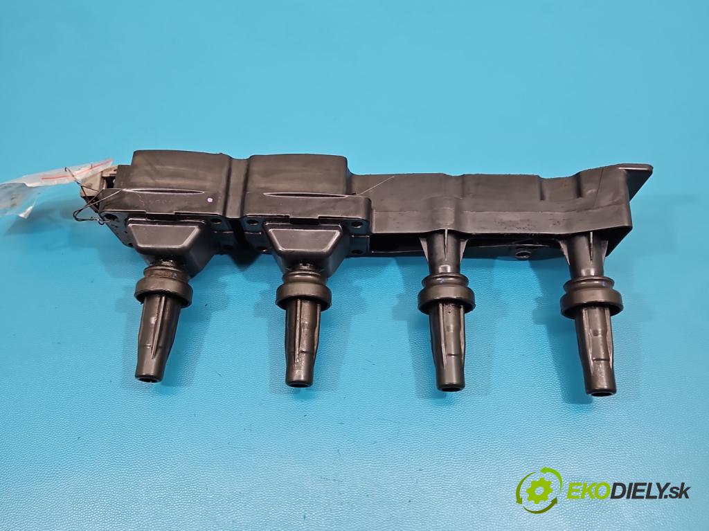 Peugeot 206 1.6 16V 109 HP manual 80 kW 1587 cm3 3- cievka zapaľovacia 9636337880 (Zapaľovacia cievka)