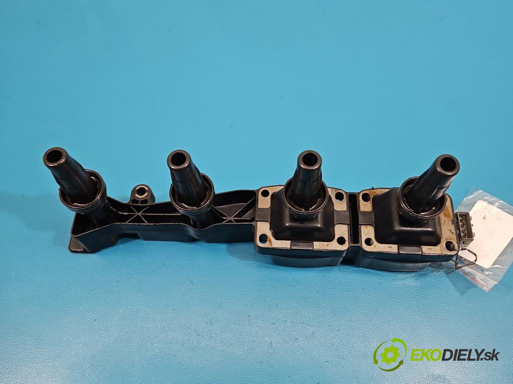 Peugeot 206 1.6 16V 109 HP manual 80 kW 1587 cm3 3- cievka zapaľovacia 9636337880 (Zapaľovacia cievka)