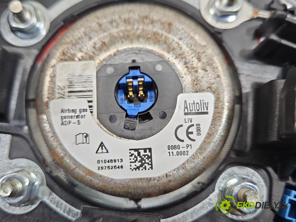 Peugeot 208 I 2012-2019 1.4 hdi 68 HP manual 50 kW 1398 cm3 5- airbag vzduch: Řidiči: 98072114ZD (Airbag)